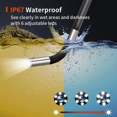 4.3 inch 360 degree rotation handheld endoscope with screen, 6mm, 3.9mm, 6.5mm, single lens and dual lens, IP67