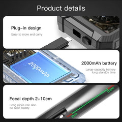 Factory Customized 8mm Triple Lens 5 Inch Handle Inspection Borescope Camera Multi Vehicle Diagnostic Tool Scope for Industrial