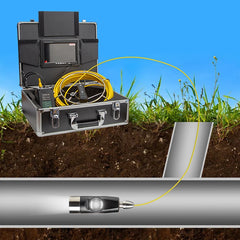 7 Inch Hd Endoscopic Camera Portable Led Light Source for Endoscope Double Lens Endoscope Camera Sewer Crawler Camera