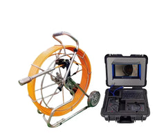 60m to 150m 1080p Sewerage Pipe Inspection Camera 50mm Pan-Tilt Rotating Waterproof Endoscope Cameras 10 Inch AHD Screen