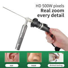 2.7mm Rigid Endoscope 4mm Aluminum Sheetglass Mirrorent Optics Otoscope 1080P Usb Camera Ear Wax Removal Tool with Endoscope