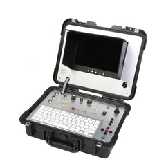 50mm Pan Tilt Pipe Inspection Camera for Underwater Wells 8 Inch AHD Monitor with Screen 20m to 60m with Sewer Camera Parts