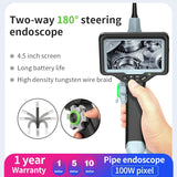 CT40 4mm 2 Ways 180 Rotation Fiber Optic Light Endoscope Camera Borescope Auto Tool