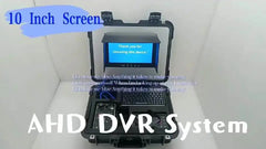 50mm Pan Tilt Pipe Inspection Camera for Underwater Wells 8 Inch AHD Monitor with Screen 20m to 60m with Meter Counter