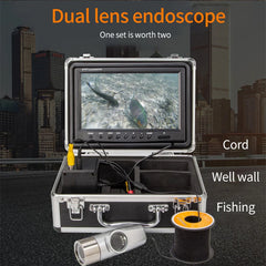 7 Inch Hd Endoscopic Camera Portable Led Light Source for Endoscope Double Lens Endoscope Camera Sewer Crawler Camera
