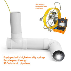 HD Waterproof Inspection CCTV Camera 24 Highlighted White Light LEDs Self-balancing 25mm Drain Sewer Pipe Inspection Camera