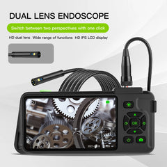 Borescope Endoscope 4.5 Inch Ips Color Screen Ip67 1080p Single Lens 3.9/5.5/8.0mm Double Lens 5.5/7.0/7.9mm Auto Focus 12.0mm