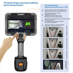 7 Inch Monitor 3D Measurement Videoscope Degree Steering Industrial Borescope Car Borescope Waterproof Industrial Endoscope
