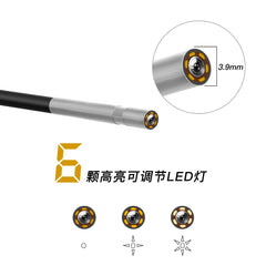 Factory 3.9mm Single Lens Lightning 4.3inch 1080P Wireless Endoscopic Industrial Endoscope Camera HD Borescope Snake Camera