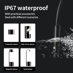 Industrial Borescope Car Repair 3.9mm/5.5mm/8mm Single and Double Lens Pipeline Inspection Car Repair HD Camera