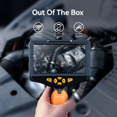 High Definition Dual Lens Industrial Endoscope 5.5mm Automotive Repair Industrial Pipeline Maintenance 4.5 Inch Megapixel Nts300