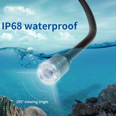 23MM Diameter Snake Tube 3.5m Long Telescopic Pole 1080P with 4.3 Inch DVR Digital Camera Articulating Borescope Life Detector