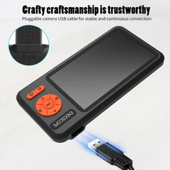 4.5 Inch Inspection Borescope 8mm 2M Dual Lens Videoscope Pipe 3.9mm Car Industrial Endoscope Borehole Inspection Camera