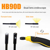 Inspection Borescope HB8D 3.7mm 1M/6M 3.5" LCD Dual Lens Borescope Pipe Inspection Pipe Camera DVR Vehicle Inspection Pip