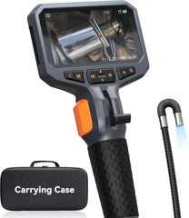 8.5mm Two-Way Articulating Borescope with Light Dual Lens Industrial Endoscope Inspection Camera with Articulated Probe TD450S