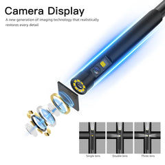 4.5 Inch Inspection Borescope 8mm 2M Dual Lens Videoscope Pipe 3.9mm Car Industrial Endoscope Borehole Inspection Camera