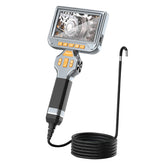Articulating Borescope, 6mm HD 5" IPS 180 Degree Rotation Borescope Video Inspection Camera for Aircraft Mechanical Borescope