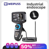 2.8mm Fiber Optic Light 4.5 Inch Hd Handheld Display Single Dual Lens Inspection Camera Borescope Industrial Endoscope