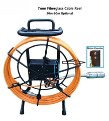 50mm Pan Tilt Pipe Inspection Camera for Underwater Wells 8 Inch AHD Monitor with Screen 20m to 60m with Meter Counter