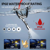 20M-50M 9inch23mm HD Camera IP68 Waterproof Industrial Endoscope 7mm Pipe and Cable 9 Inch Drain Sewer Pipe Inspection Camera