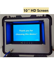 50mm Pan Tilt Pipe Inspection Camera for Underwater Wells 8 Inch AHD Monitor with Screen 20m to 60m with Meter Counter