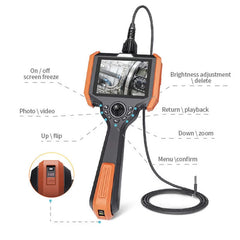 1.2mm Camera 360 Degree Borescope Camera with Light Videoscope Inspection Rotating Digital Camera Joystick Autofocus