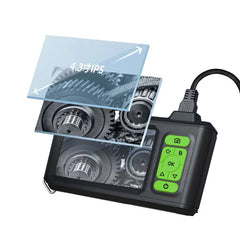 T31 dual three lens 7.9mm 5.5mm 4.3 inch Handheld borescope Industrial endoscope camera