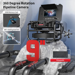 Cctv Sewer Inspection IP68 Waterproof 512HZ Locator Video Pipe Inspection Borescope Camera Drain Pipe Plumbing I