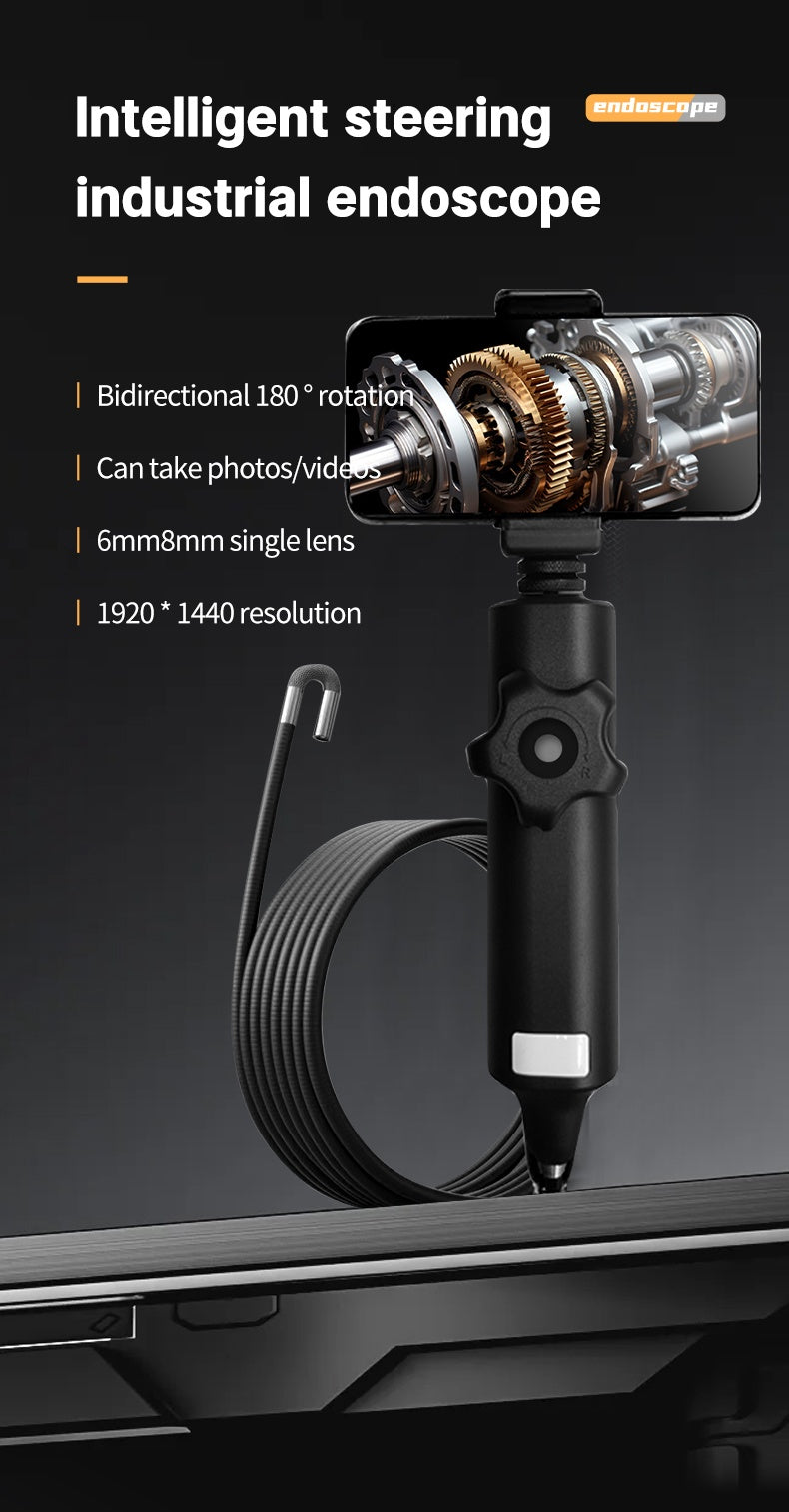 Handheld rotating mobile endoscope 6mm 8mm 1920*1440 | Leweishi