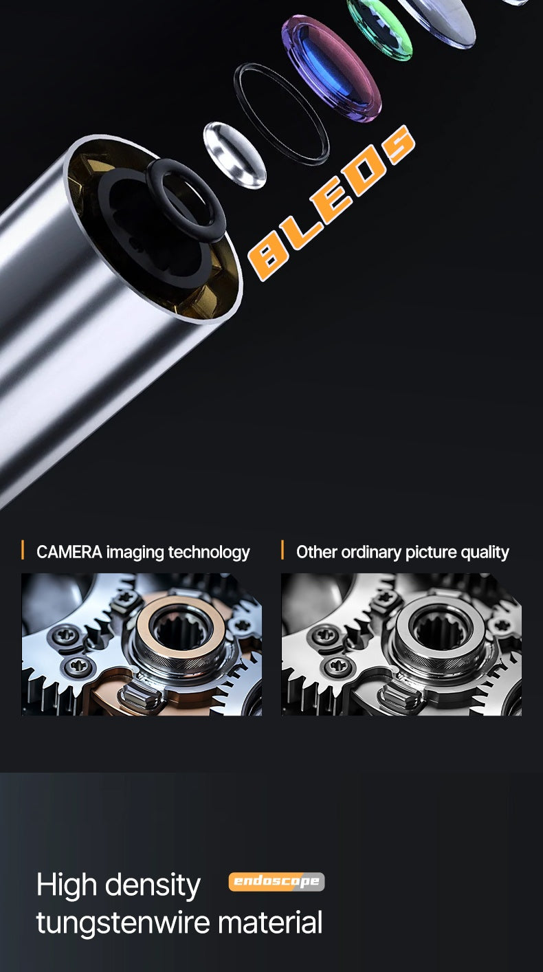 Handheld rotating mobile endoscope 6mm 8mm 1920*1440 | Leweishi