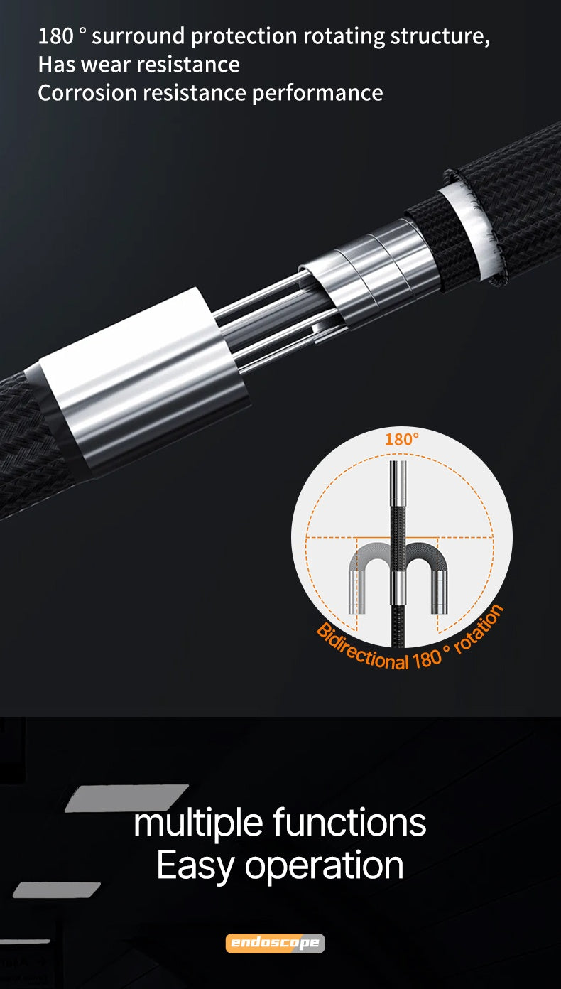 Handheld rotating mobile endoscope 6mm 8mm 1920*1440 | Leweishi