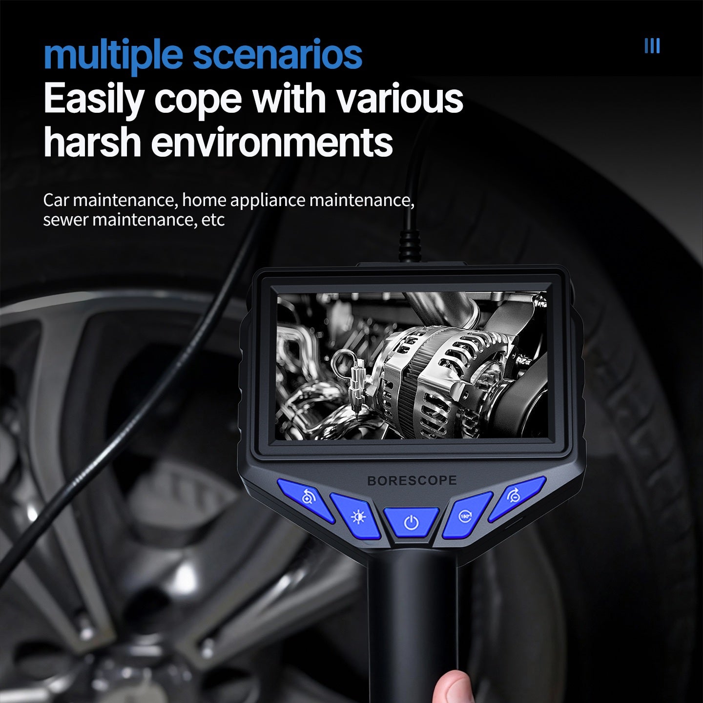 A168 leweishi Single lens industrial endoscope 8mm 02