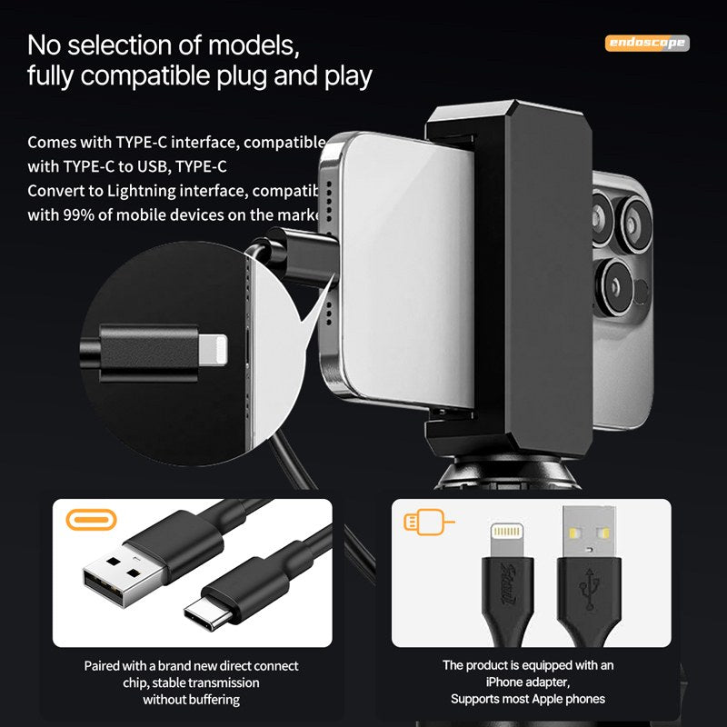 Handheld rotating mobile endoscope 6mm 8mm 1920*1440 | Leweishi
