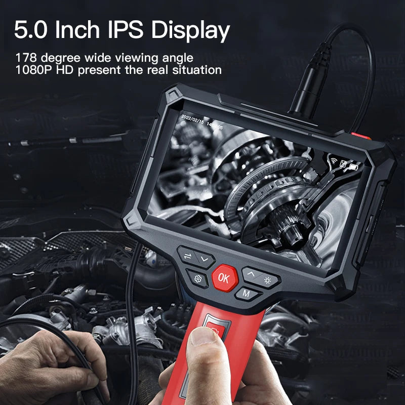 hot selling endoscope 5.5mm snake scope IP67 waterproof automotive borescope snake camera with light borescope inspection camera