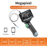 2.8mm Diameter 1.2m 180 Degree Industrial Articualated Borescope Industrial Endoscopy Mini Camera for Engine Inspect Repail Tool