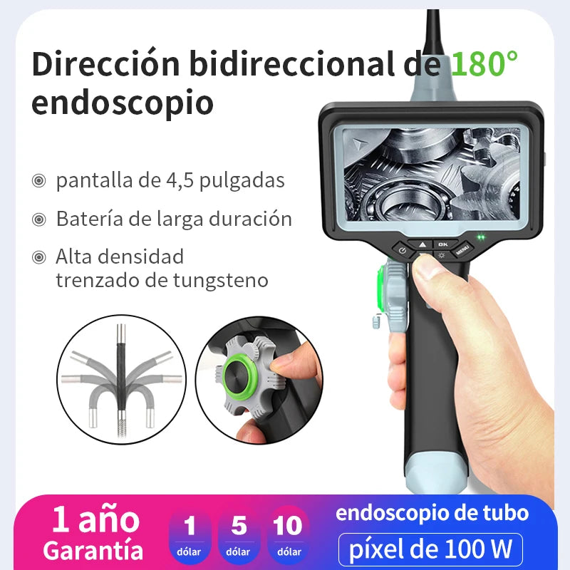 2.8mm Diameter 1.2m 180 Degree Industrial Articualated Borescope Industrial Endoscopy Mini Camera for Engine Inspect Repail Tool