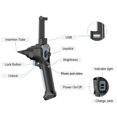 Industrial Videoscope 360 Degrees Articulating Borescope 4.0mm/6.0mm Industrial Videoscope 720p 8LEDs Multi-function a 1M