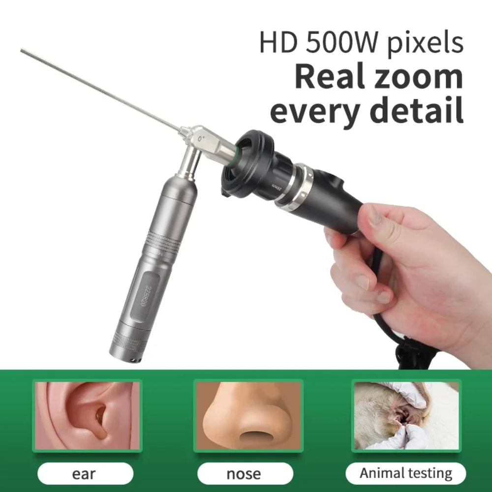 2.7mm Rigid Endoscope 4mm  Aluminum Sheetglass Mirrorent Optics Otoscope 1080P Usb Camera  Ear Wax Removal Tool with Endoscope