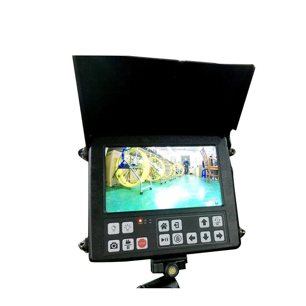 60m to 150m 1080p Sewerage Pipe Inspection Camera 50mm Pan-Tilt Rotating Waterproof Endoscope Cameras 10 Inch AHD Screen