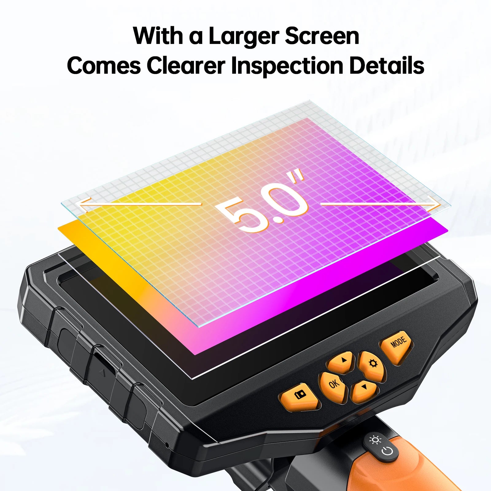 High Definition Dual Lens Industrial Endoscope 5.5mm Automotive Repair Industrial Pipeline Maintenance 4.5 Inch Megapixel Nts300
