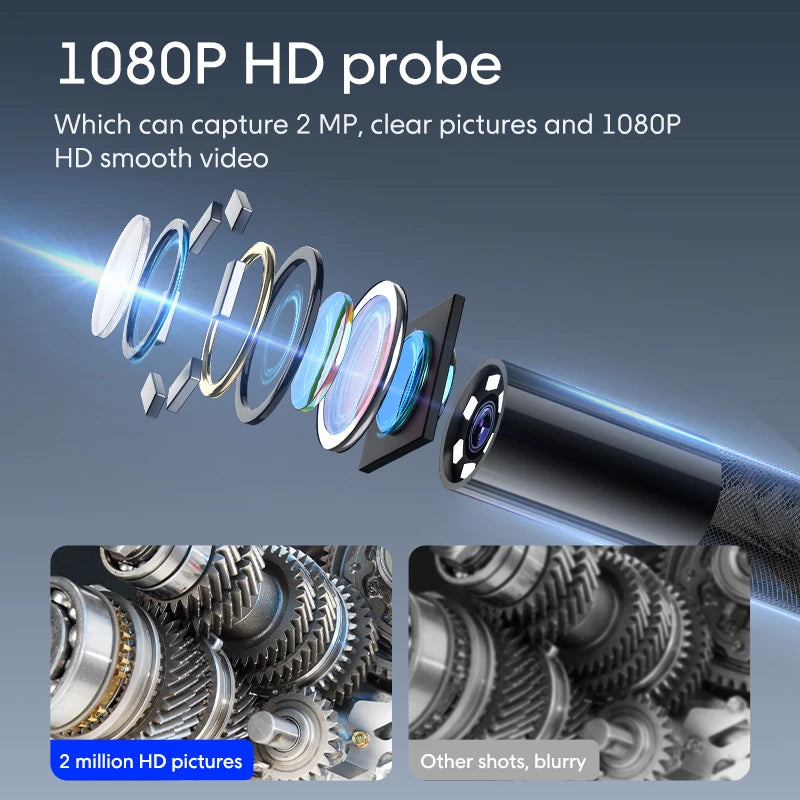 Factory 5inch Large Screen IP67 Waterproof  6mm1m Professional Industrial Endoscope Tool Industrial Video Endoscope