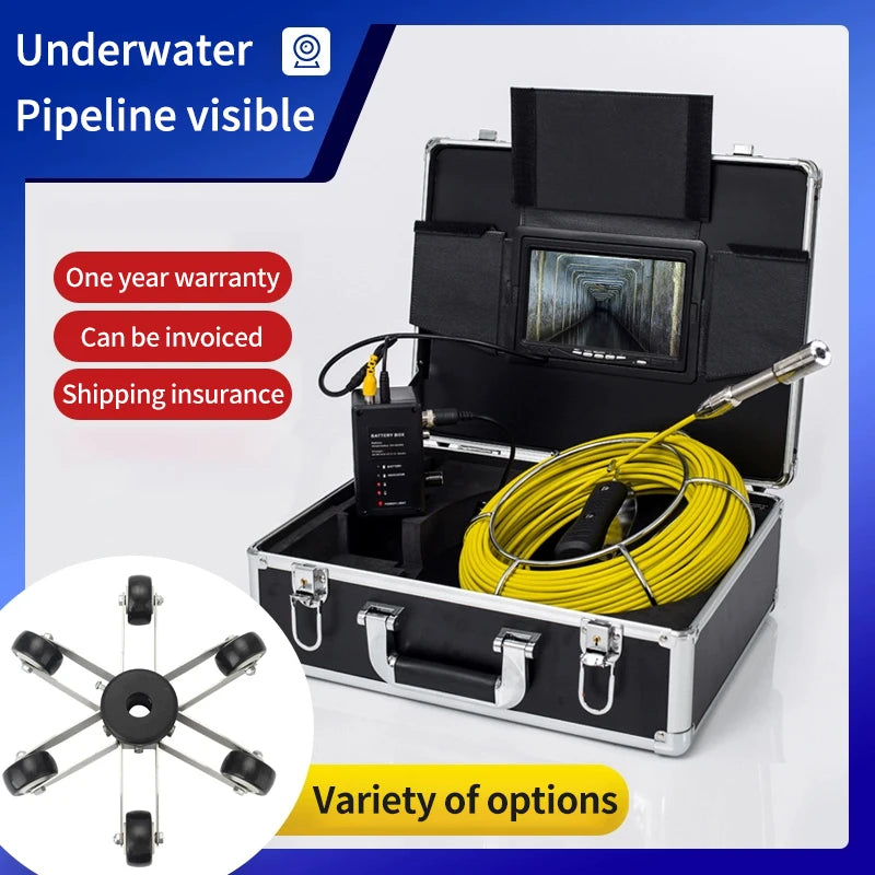 Dual Lens High-definition Pipeline Industrial Endoscope Waterproof  Pipeline Camera Municipal Sewer Camera with  Locator