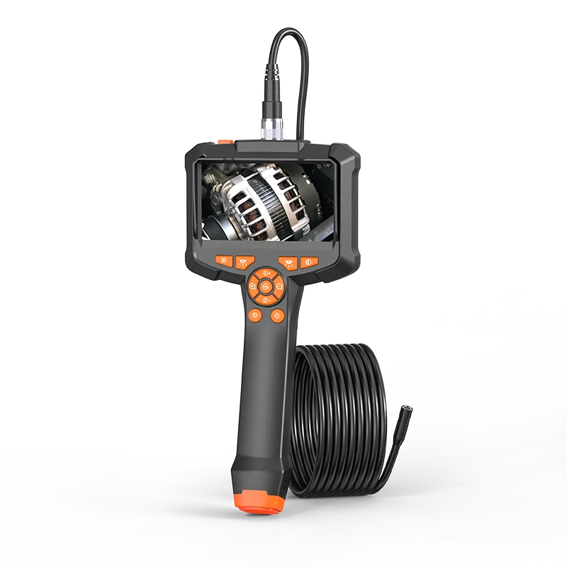 4.3'' LCD Endoscope Camera with Light Handheld Borescope IP67 Waterproof Snake Camera Sewer Inspection Camera for Car Pipe