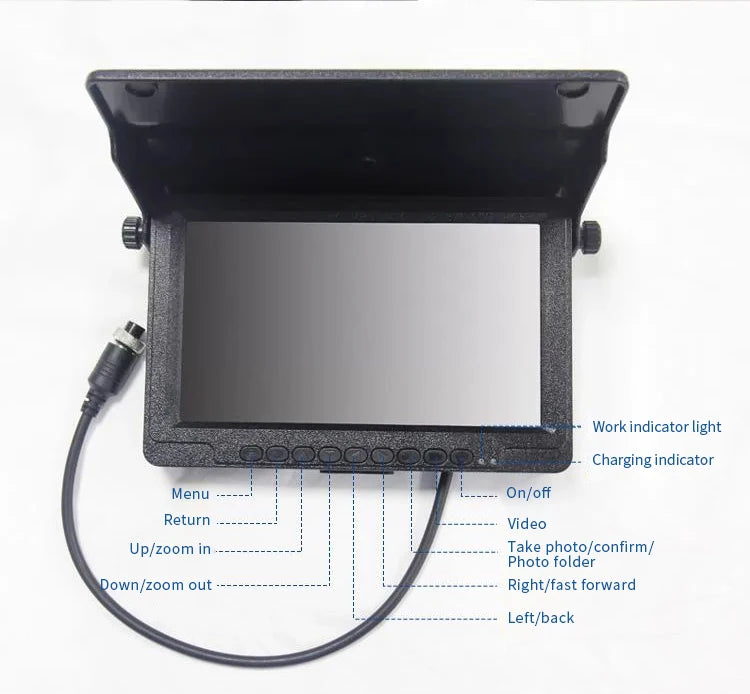 5M Carbon Fiber Pole 23MM Diameter Snake Tube Camera  4.3 Inch Touch Monitor Intercom Infrared Life Detector Video Life Detector
