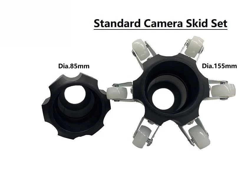 50mm Pan Tilt Pipe Inspection Camera for Underwater Wells 8 Inch AHD Monitor with Screen 20m to 60m with Meter Counter
