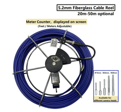 50m Waterproof Portable Drain Camera Sewer Inspection 50mm Sewer Pipe Inspection Camera 10inch Screen Pipeline Inspection Camera