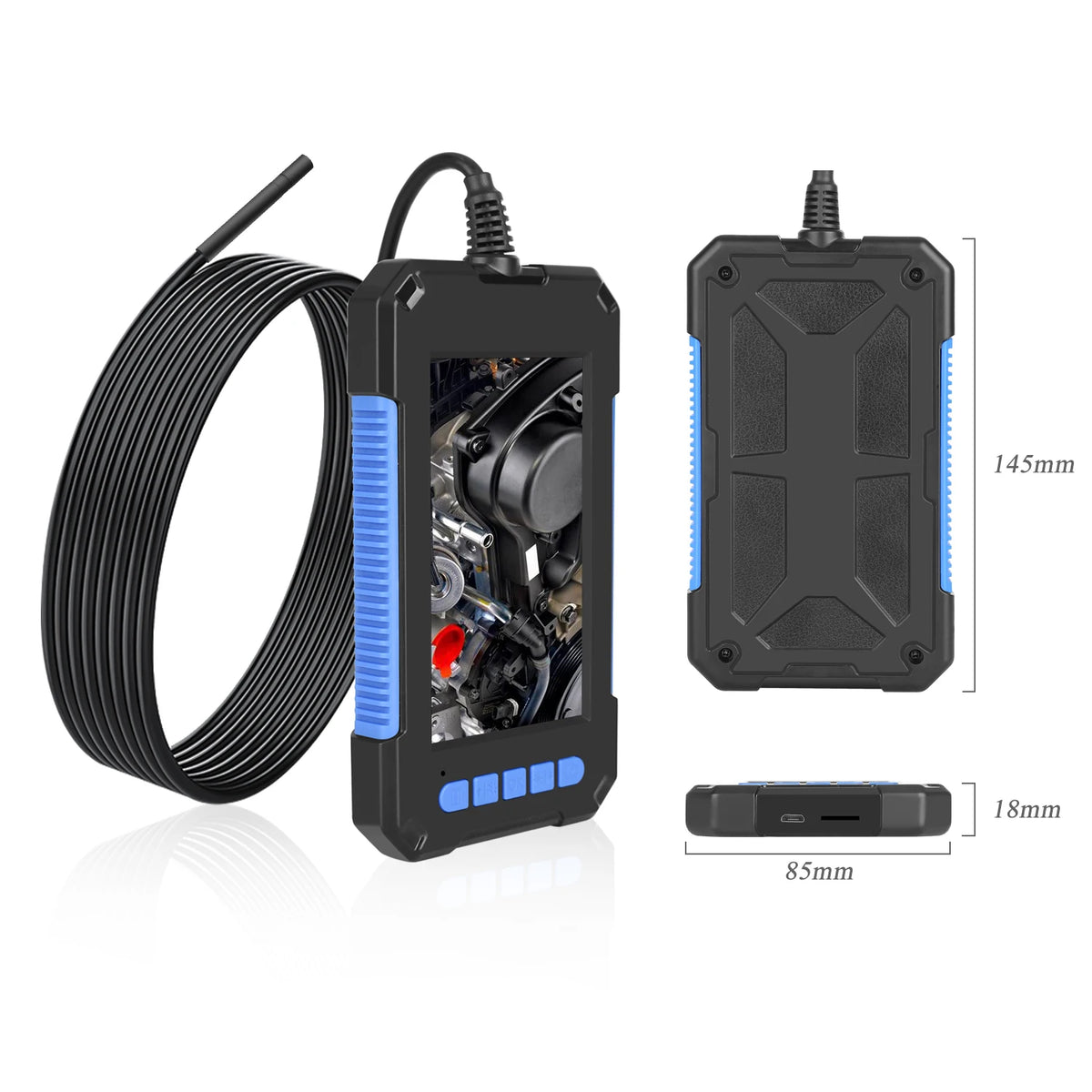 Inspection Borescope 5.5mm 1M  Dual Lens Borescope Pipe Inspection Pipe Camera DVR car industrial endoscope inspection camera