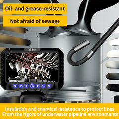 Factory 180 Degree Steering Endoscope Articulating Borescope 5 Inch 6mm 3.9mm Articulating Drain Pipe Inspection Video Borescope