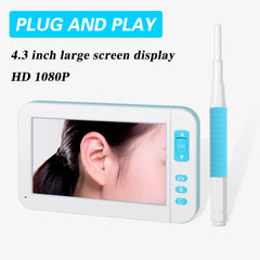 Hot Selling  6pc LED Light Visual Ear Cleaner Mini Otoscop 1080P Otoscope with Camera Digital Video Otoscope  View More