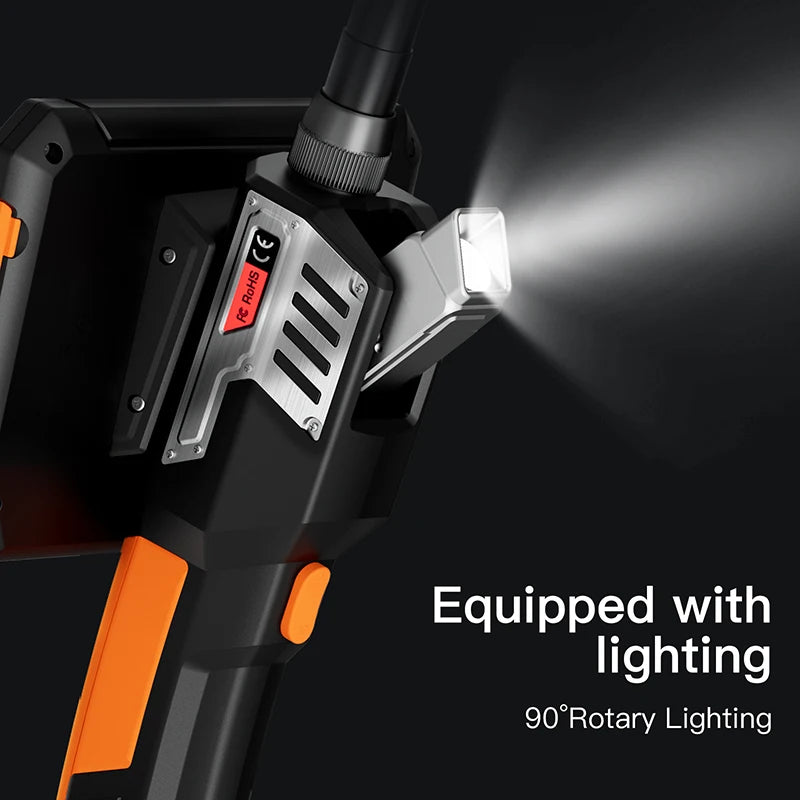 Pipe Camera 5.0'' OLCD Screen Detachable camera video Snake Tube with LED Light WiFi Connect for iOS/Android 1080P HD Borescope